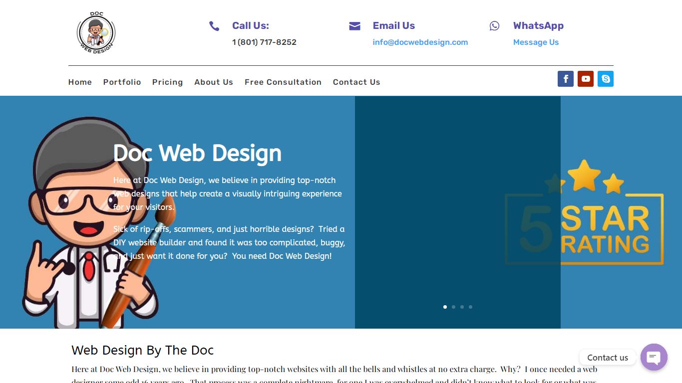 Website Design - So Nice You Will Look Twice - Doc Web Design